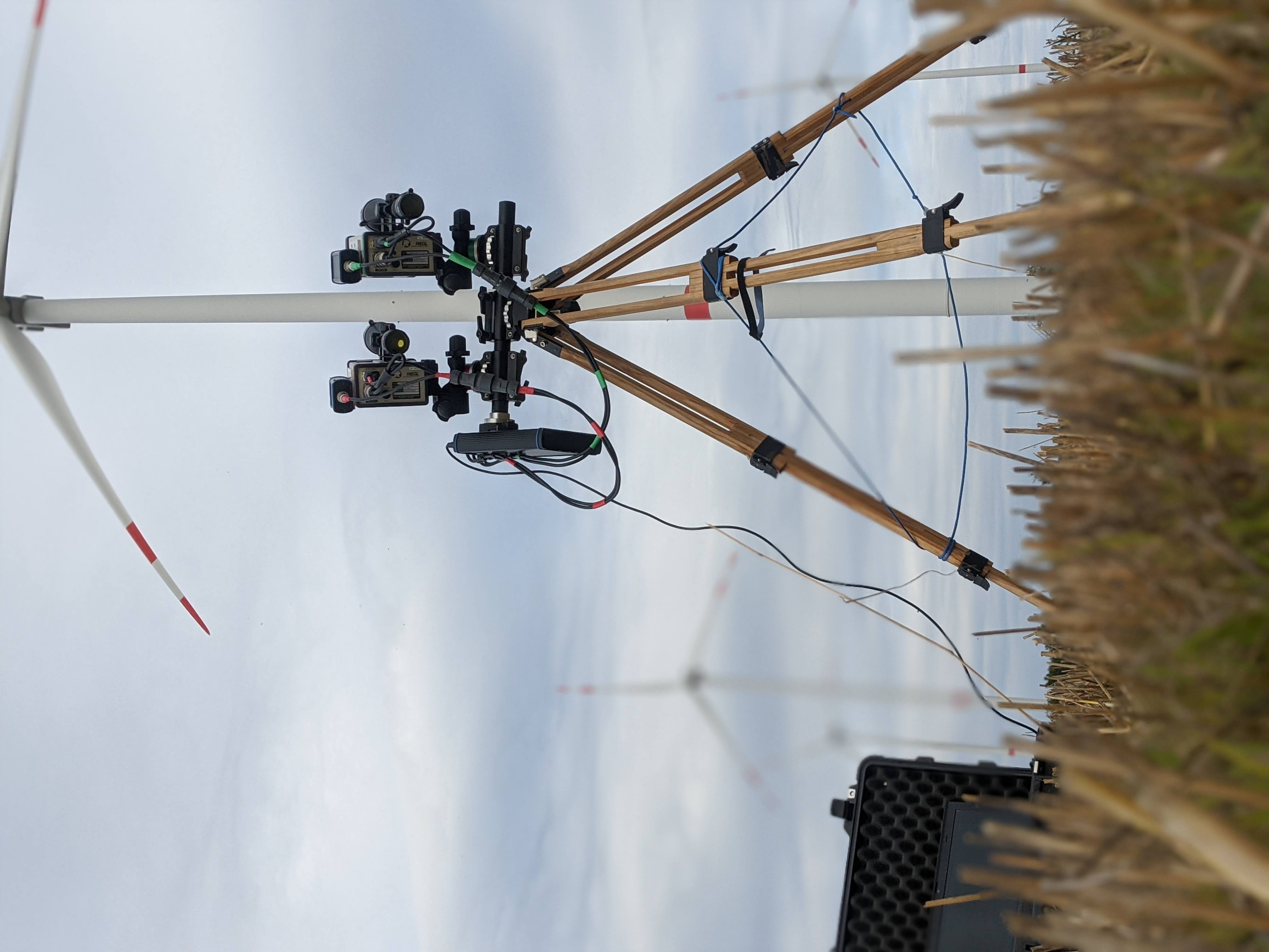 Tower monitoring sensor on wind turbine
